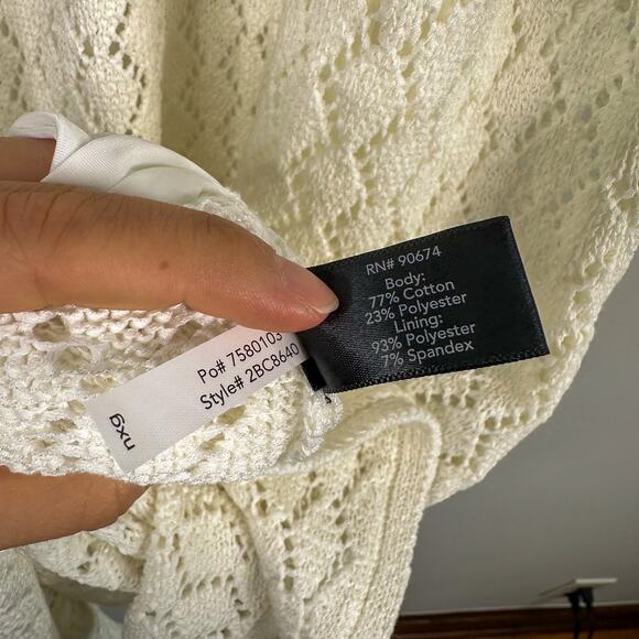 Boston Proper White Knit High Neck Maxi Dress - Picture 9 of 9